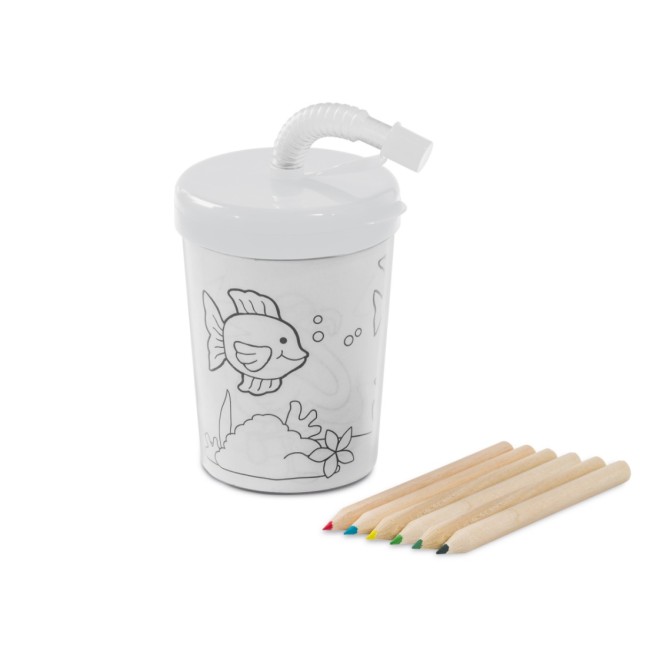 Copo para Viagem para Colorir Personalizado H540635