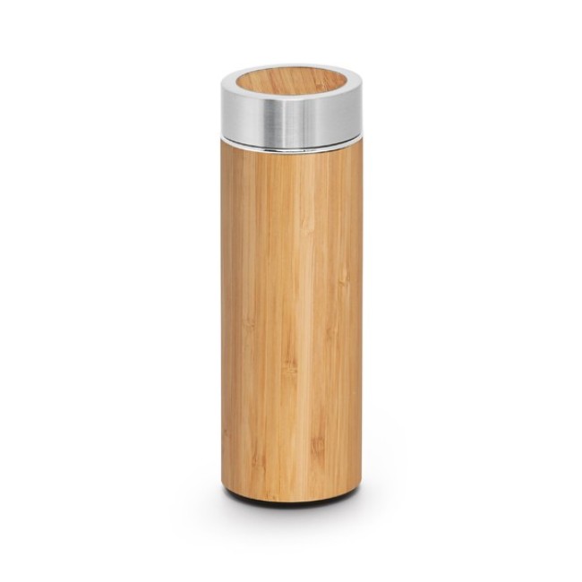 Garrafa térmica em Bambu e aço inox personalizado H940683