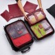 Kit necessaire com 6 peças em nylon Personalizada para Brindes H1649