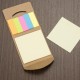 Mini bloco ecológico (kraft) de anotações com post it Personalizado para Brindes H1488