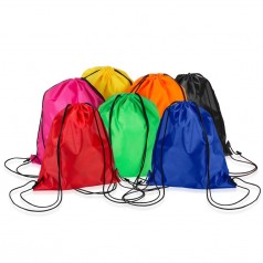 Mochila saco inteira colorida, com duas alças para costa Personalizada para Brindes H1476