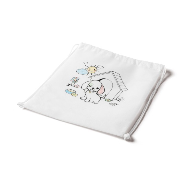 Sacola tipo mochila para colorir personalizada H520619