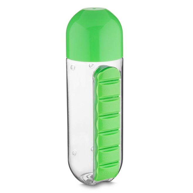 Squeeze pvc 600 ml com porta pilulas destacável Personalizado H1423