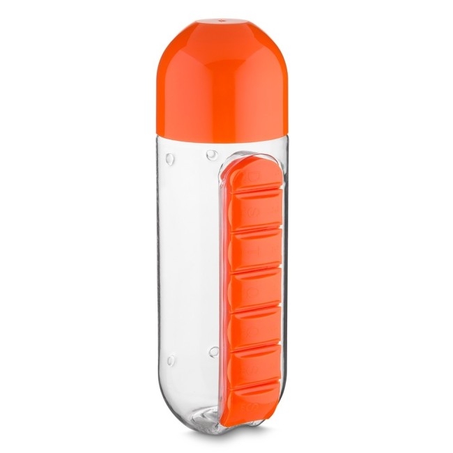 Squeeze pvc 600 ml com porta pilulas destacável Personalizado H1423