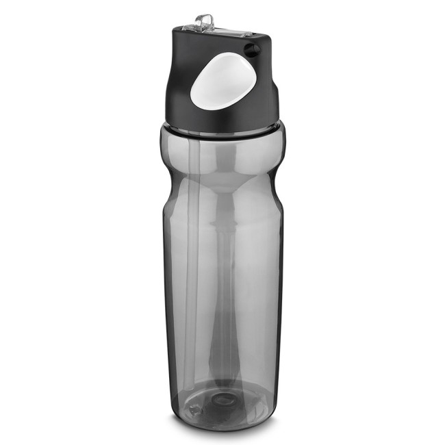 Squeeze PVC 870 ml com alça de mão emborrachado e canudo Personalizado H1425