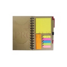 Bloco de anotações com adesivos coloridos Personalizado para Brindes H360
