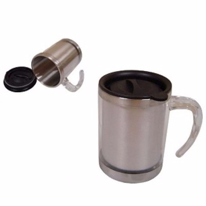 Caneca em pvc e aço inox com alça Personalizada H1047