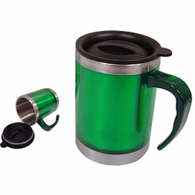 Caneca em pvc e aço inox com alça Personalizada H1047