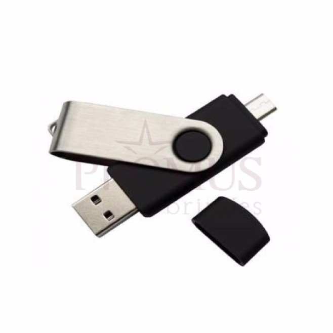 Pen Drive Dupla Interface USB Personalizado H1041