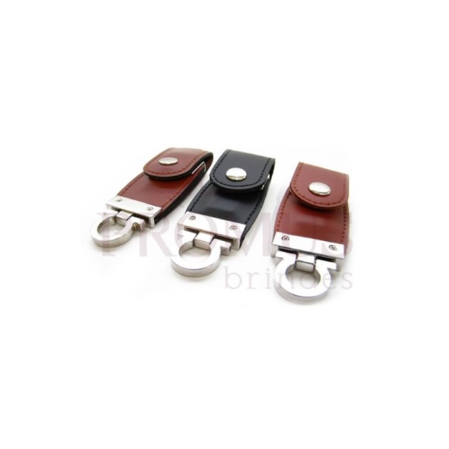 Pen Drive Personalizado com Couro Sintético H212