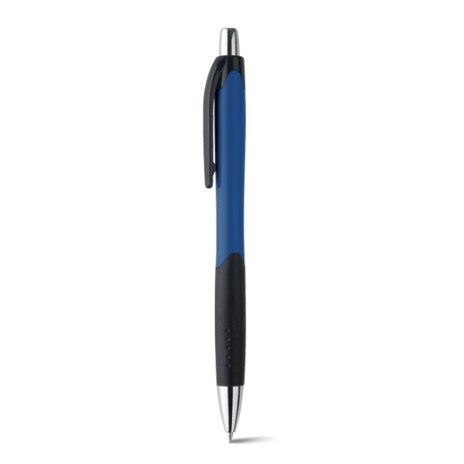 Caneta ABS Com grip Esferográfica Acabamento brilhante Ponteira cromada H91256
