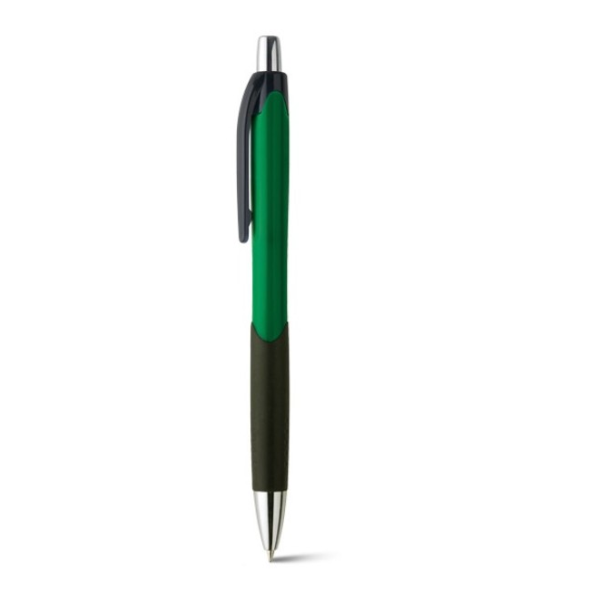 Caneta ABS Com grip Esferográfica Acabamento brilhante Ponteira cromada H91256
