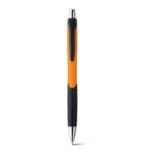 Caneta ABS Com grip Esferográfica Acabamento brilhante Ponteira cromada H91256