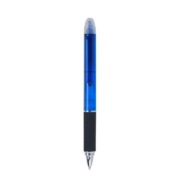 Caneta pvc com marca texto, Corpo translúcido colorido Personalizado para Brindes H1448