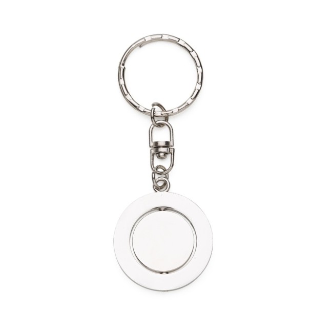 Chaveiro metal redondo giratório Personalizado para Brindes H1461