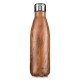 Garrafa aço inoxidável 750 ml madeirado Personalizada para Brindes H1473