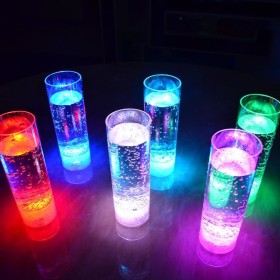 Copo long drink translúcido com led capacidade 330 ml Personalizado para Brindes H1629