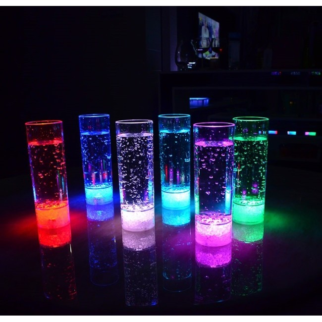 Copo long drink translúcido com led capacidade 330 ml Personalizado para Brindes H1629