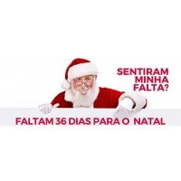 Sentiram minha falta? Faltam 36 dias para o Natal Sentiram minha falta? Faltam 36 dias para o Natal